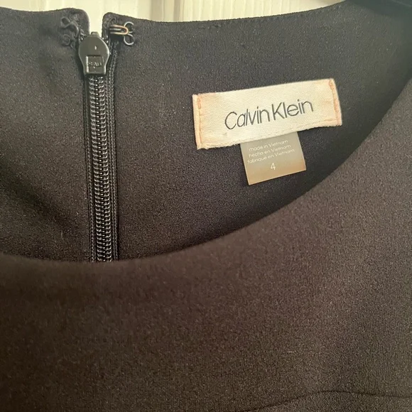 Calvin Klein black zip-up formal dress - Picture 2 of 3